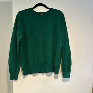 Quince Green Crew Neck Sweater